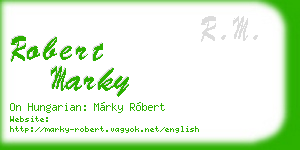 robert marky business card